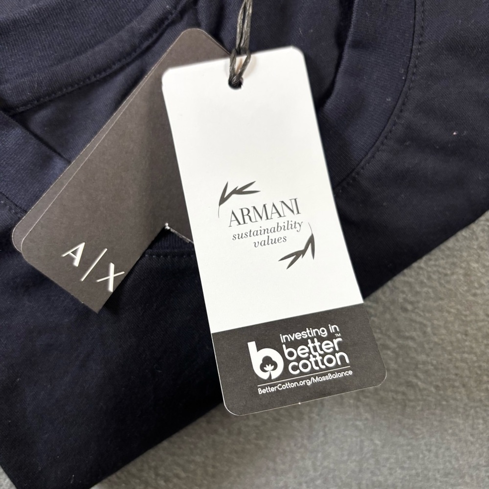 Armani & Exchange Regular Fit T-Shirt With Patch Size Small - Picture 9 of 9